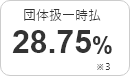 団体扱一時払28.75%